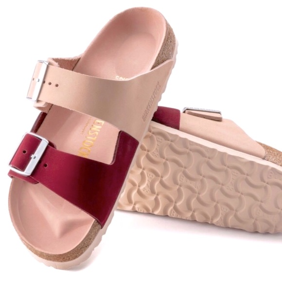 Birkenstock Shoes - Birkenstock Arizona split Maroon 38 pale pink